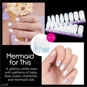 Color Street Mermaid For This Petite Nail Polish Strips